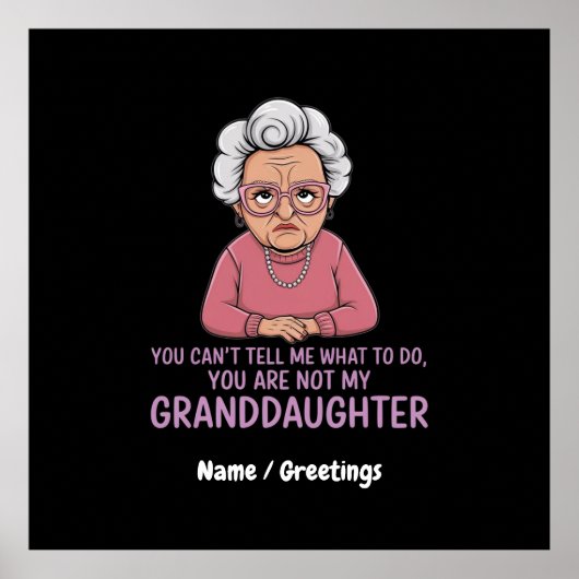 Du kannst mir nicht sagen, du bist nicht meine Enk Poster (Vorne)