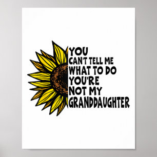 Du kannst mir nicht sagen, was ich tun soll, du bi poster