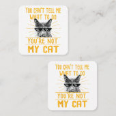 Du kannst mir nicht sagen, was ich tun soll - Funn Quadratische Visitenkarte (Vorne/Hinten)