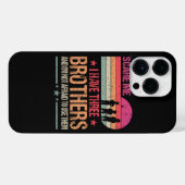 Du kannst mir nichts ausmachen, dass ich drei Brüd iPhone Hülle (Rückseite (Horizontal))