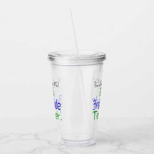 Du kannst mir nichts ausmachen, dass ich ein Lehre Acryltrinkbecher (Links)