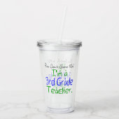 Du kannst mir nichts ausmachen, dass ich ein Lehre Acryltrinkbecher (Rückseite)