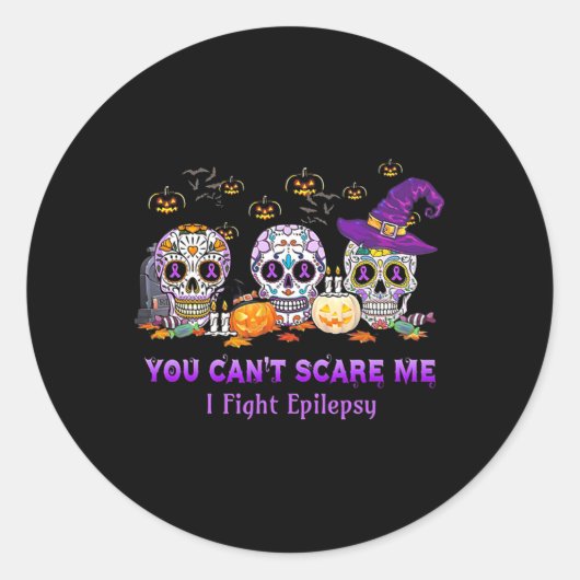 Du kannst mir nichts ausmachen, dass ich Epilepsie Runder Aufkleber (Vorderseite)