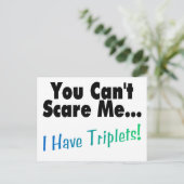 Du kannst mir nichts ausmachen, dass ich Triplets  Postkarte (Stehend Vorderseite)