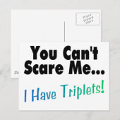 Du kannst mir nichts ausmachen, dass ich Triplets  Postkarte (Vorne/Hinten)