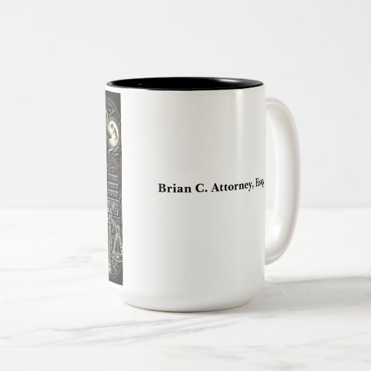 Du kannst mir nichts ausmachen, ich bin ein Anwalt Zweifarbige Tasse (VorderseiteRechts)