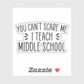 Du kannst mir nichts ausmachen, ich unterrichte di aufkleber (Blatt)