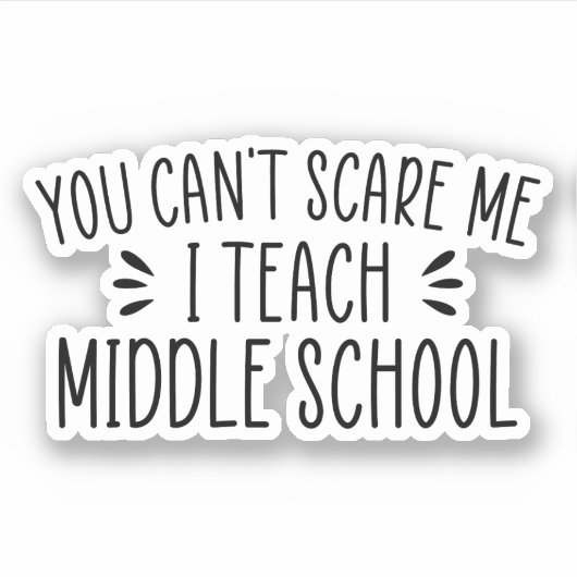 Du kannst mir nichts ausmachen, ich unterrichte di aufkleber (Vorderseite)