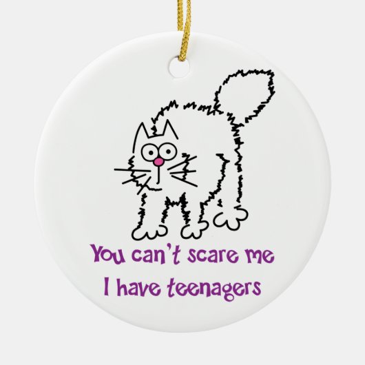 Du kannst mir nichts ausmachen keramik ornament (Vorne)