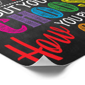 Du kannst nicht die Hand wählen, die du als Poster (Ecke)