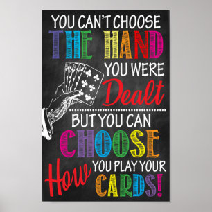 Du kannst nicht die Hand wählen, die du als Poster