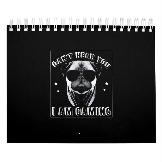 Du kannst nicht hören, dass ich den lustigen Mops Kalender (Titelbild)