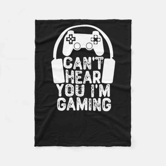 Du kannst nicht hören, dass ich spiele fleecedecke (Vorderseite)