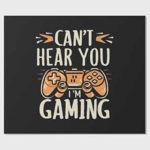 Du kannst nicht hören, dass ich spiele geschenkpapier