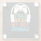 Du kannst nicht hören, dass ich spiele glasuntersetzer (Rückseite)