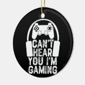 Du kannst nicht hören, dass ich spiele keramik ornament (Links)