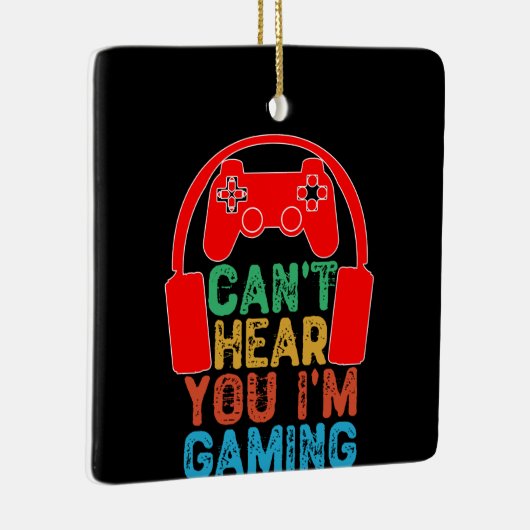 Du kannst nicht hören, dass ich spiele keramikornament (Rechts)