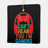 Du kannst nicht hören, dass ich spiele keramikornament (Links)