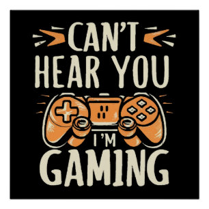 Du kannst nicht hören, dass ich spiele poster