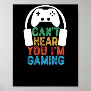 Du kannst nicht hören, dass ich spiele poster