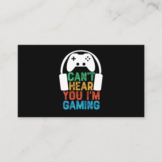 Du kannst nicht hören, dass ich spiele visitenkarte (Vorderseite)