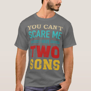 Du kannst nicht, ich habe 2 Söhne Vintag Retro T-Shirt