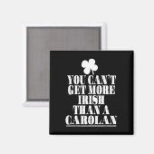 Du kannst nicht irischer sein als Carolan St. Patr Magnet (Vorderseite/Rückseite)