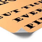 Du kannst nicht jedem ein lustiges Plakatzeichen g Poster (Ecke)