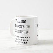 Du kannst nicht jedem einen lustigen Mumm geben Kaffeetasse (Vorderseite Links)