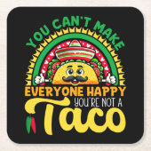 Du kannst nicht jedem glücklich machen, dass du ke rechteckiger pappuntersetzer (Vorderseite)