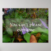 Du kannst nicht jedem Weisheit-Sprichwort-Poster g Poster (Vorne)