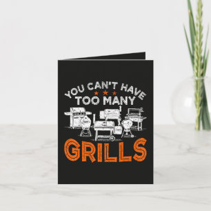 Du kannst nicht zu viele Grills haben Feiertagskarte