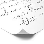 Du kannst nicht zurückgehen und den Anfang ändern. Poster (Ecke)