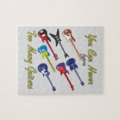 Du kannst nie zu viele Gitarren haben Puzzle (Horizontal)