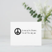 Du kannst sagen, ich bin ein Träumer Postkarte (Stehend Vorderseite)