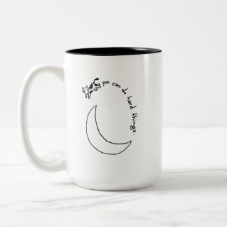 Du kannst schwierige Dinge tun Zweifarbige Tasse