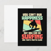 Du kannst surfen gehen dankeskarte (Vorne/Hinten)