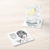 "Du kannst tanzen.." Rechteckiger Pappuntersetzer (Vor Ort)