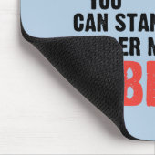 Du kannst unter meinem Schirm stehen Mousepad (Ecke)