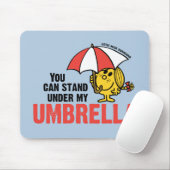 Du kannst unter meinem Schirm stehen Mousepad (Mit Mouse)