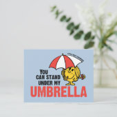 Du kannst unter meinem Schirm stehen Postkarte (Stehend Vorderseite)