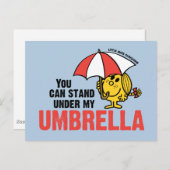 Du kannst unter meinem Schirm stehen Postkarte (Vorne/Hinten)