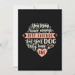 Du kannst viele beste Freunde haben Einladung