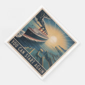 Du kannst von Neuem anfangen Serviette (Ecke)