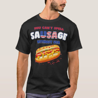 Du kannst Wurst nicht ohne USA buchstabieren Lusti T-Shirt