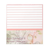 Du kanntest mich notizblock (Vorderseite)