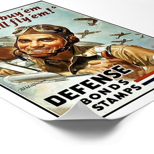 Du kaufst 'Em Wir fliegen 'Em! Poster (Ecke)