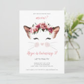 Du kitest mich zum Geburtstag Einladung (Stehend Vorderseite)