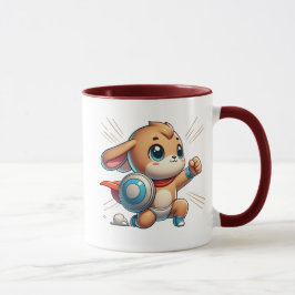 Du kleiner Superheld-Welpe mit Schutzschild. Tasse