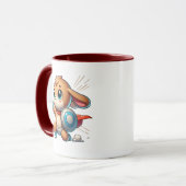 Du kleiner Superheld-Welpe mit Schutzschild. Tasse (Vorderseite Links)
